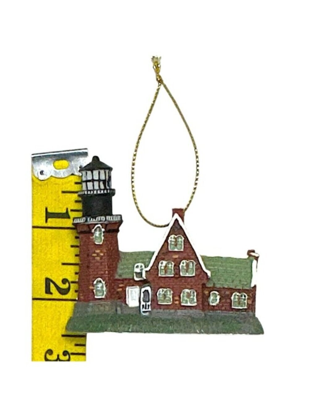 Block Island RI Lighthouse Vintage Lefton Ornament 2002 Collectible - Picture 7 of 14